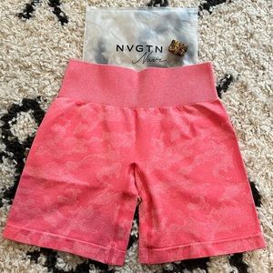 ✨ NVGTN Pink Camo Seamless Shorts